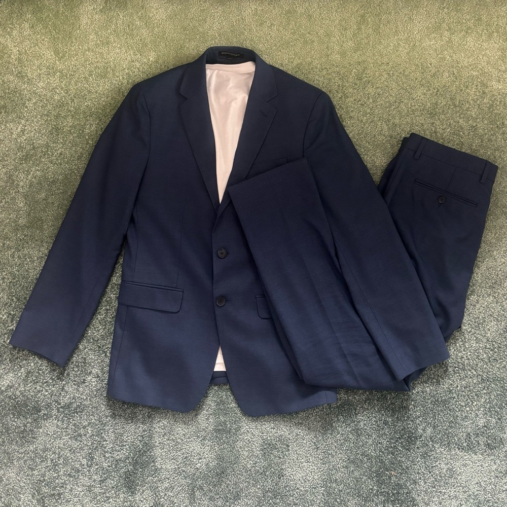 Banana Republic Navy Blue Preppy Formal Business Dance Suit Dress Pants Pairing